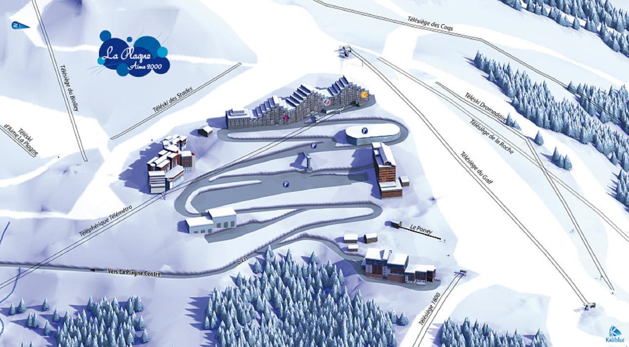 Plagne Aime 2000 Ski Apartments ラ・プラーニュ エクステリア 写真